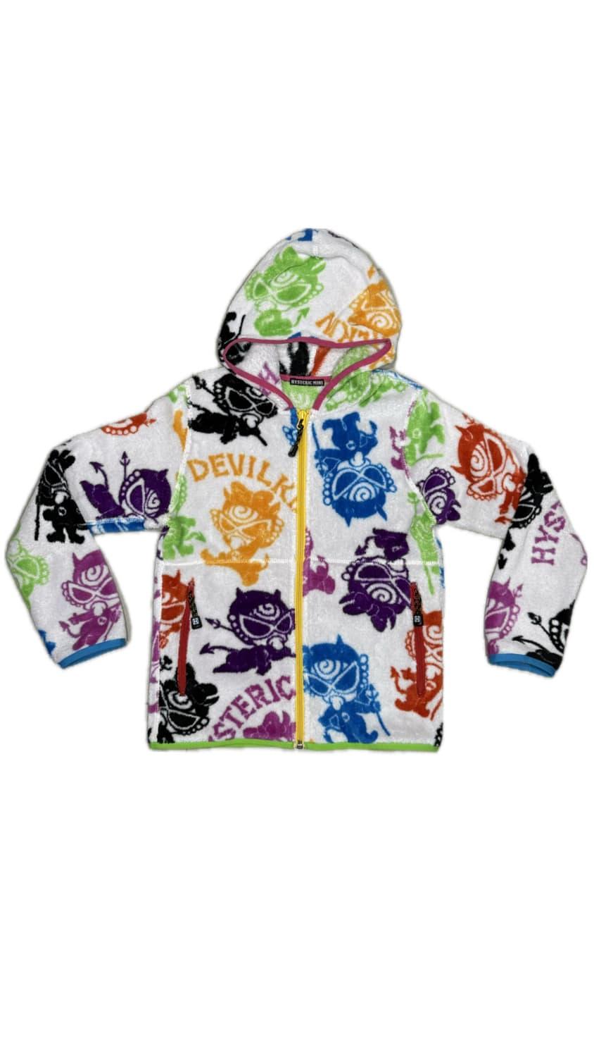 히스테릭 글래머 아카이브 데빌킨 후리스 후드 집업 자켓 | 후루츠패밀리