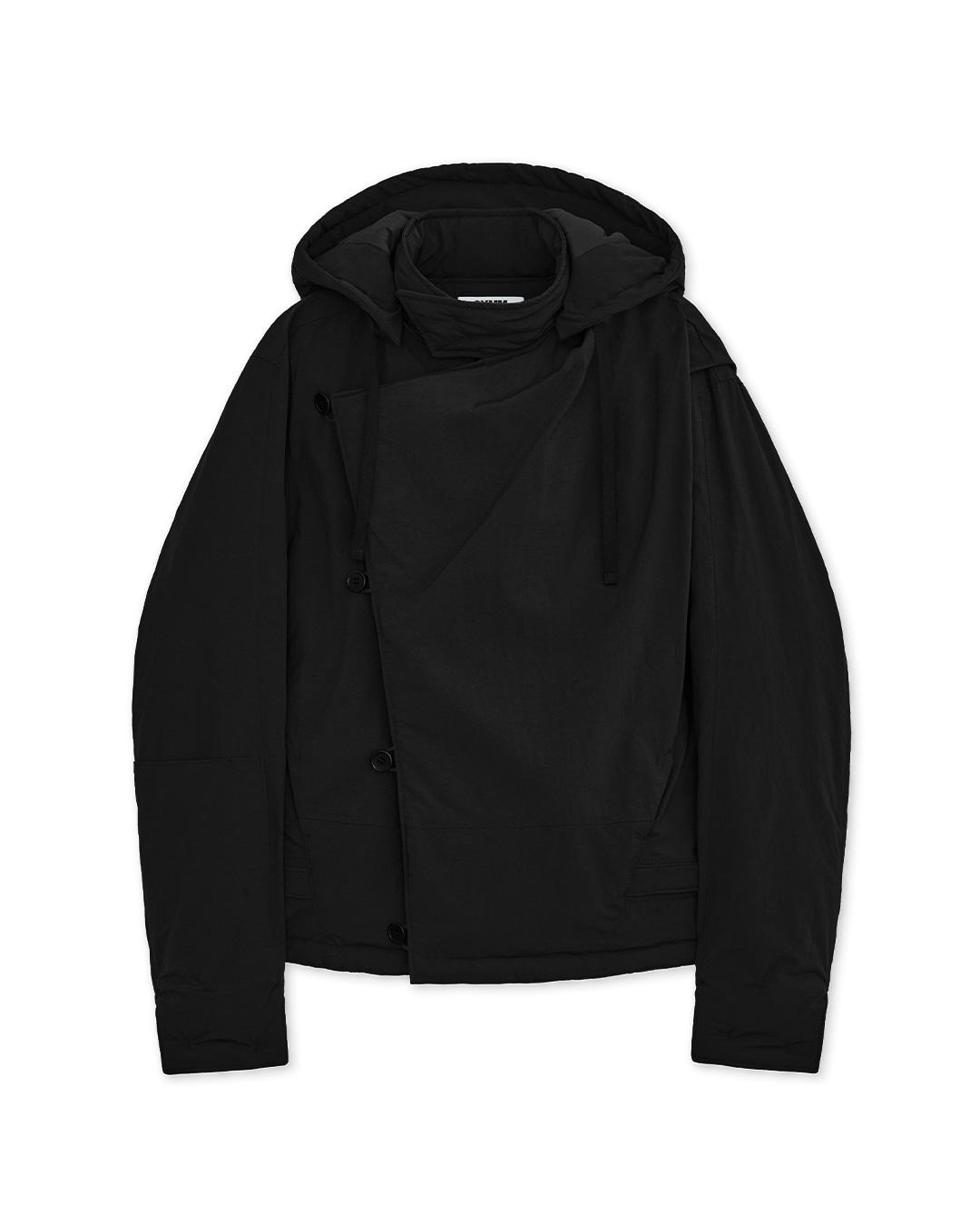 Draped Diagonal Jumper (Black)