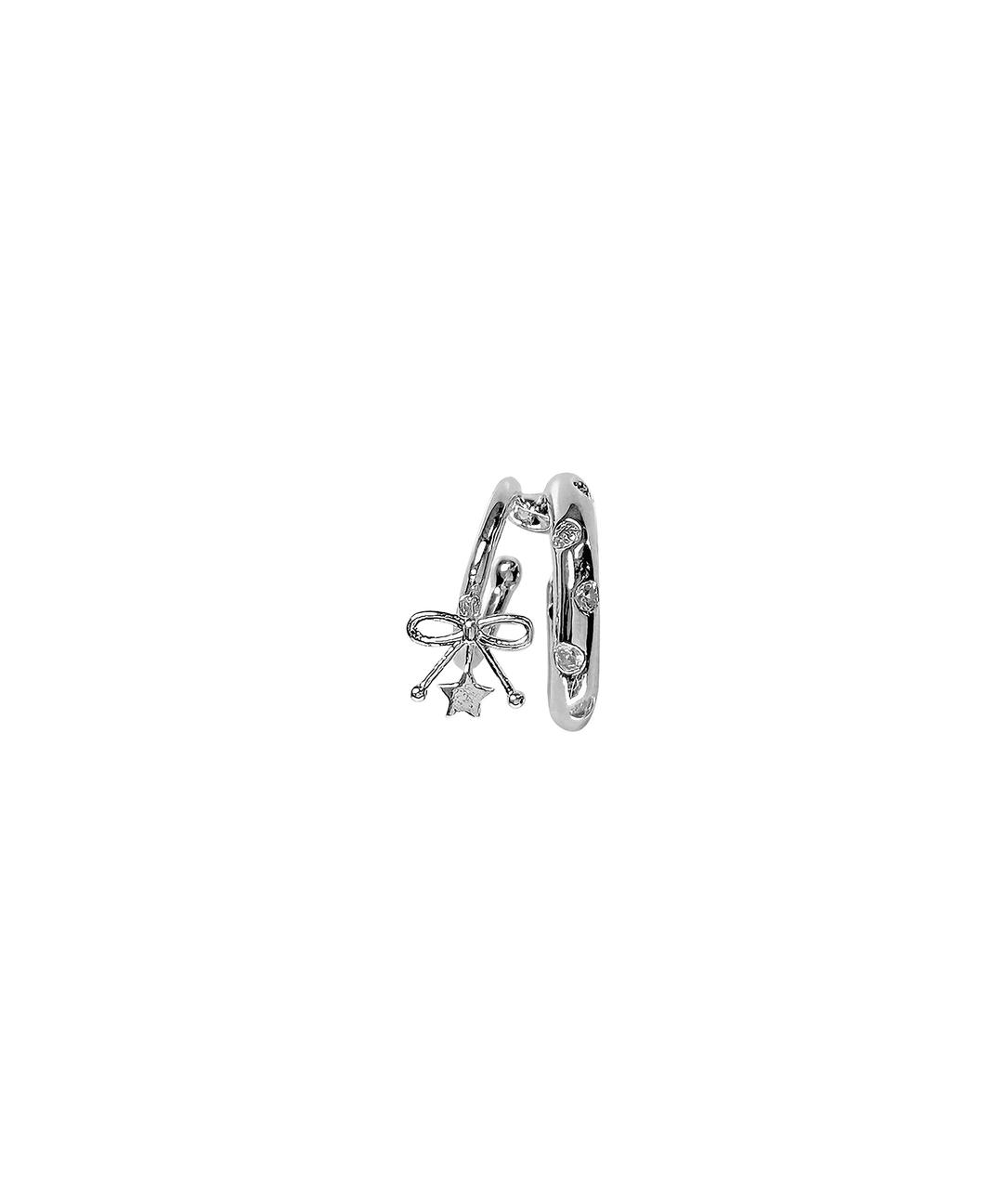 (7/1 Pre-Order) Cubic Drop Ribbon Ear Cuff