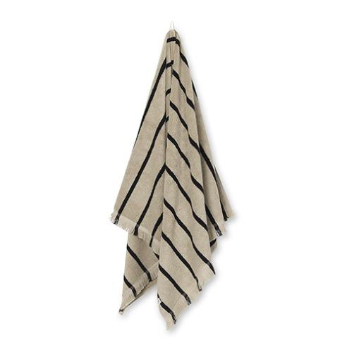Alee Bath Towel  Sand/Black