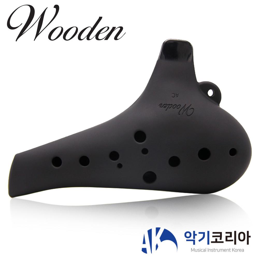 우든 블랙 AC 알토C 오카리나 YCAO-350