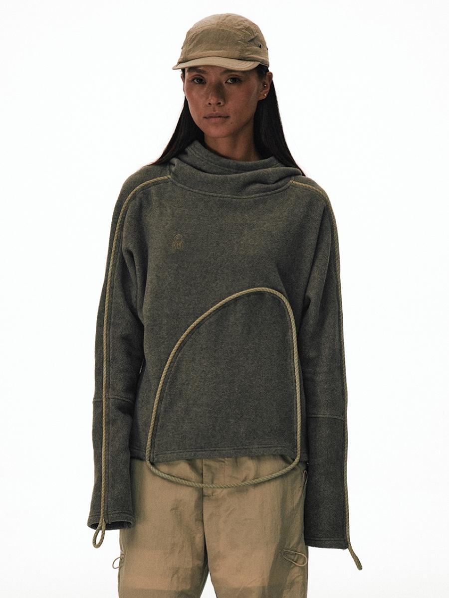 CONP Olive Circuit Fleece Hoodie Sweatshirt