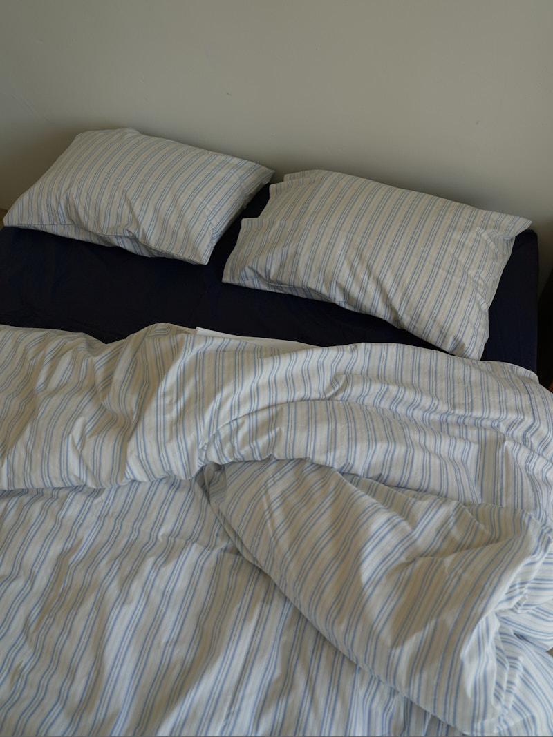 Cozy stripe cotton bedding