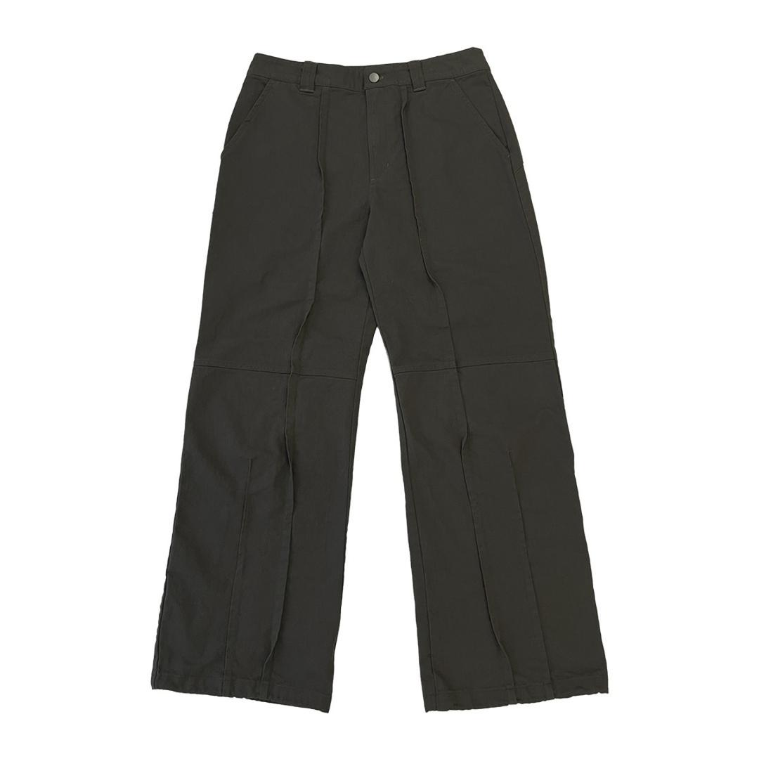 TCM stitch pants (khaki brown)
