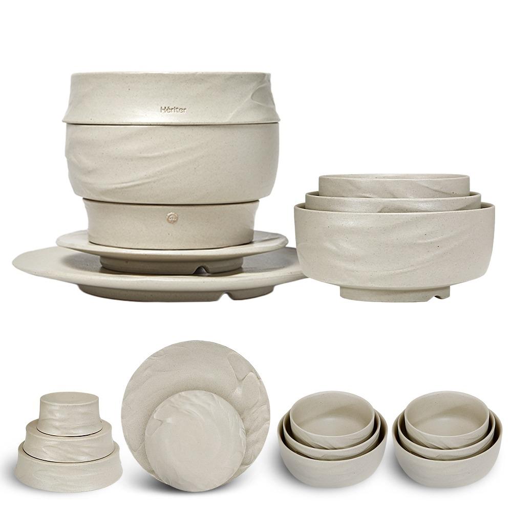 [헤리터x이도] 포터리 2인 세트(크림샌드)