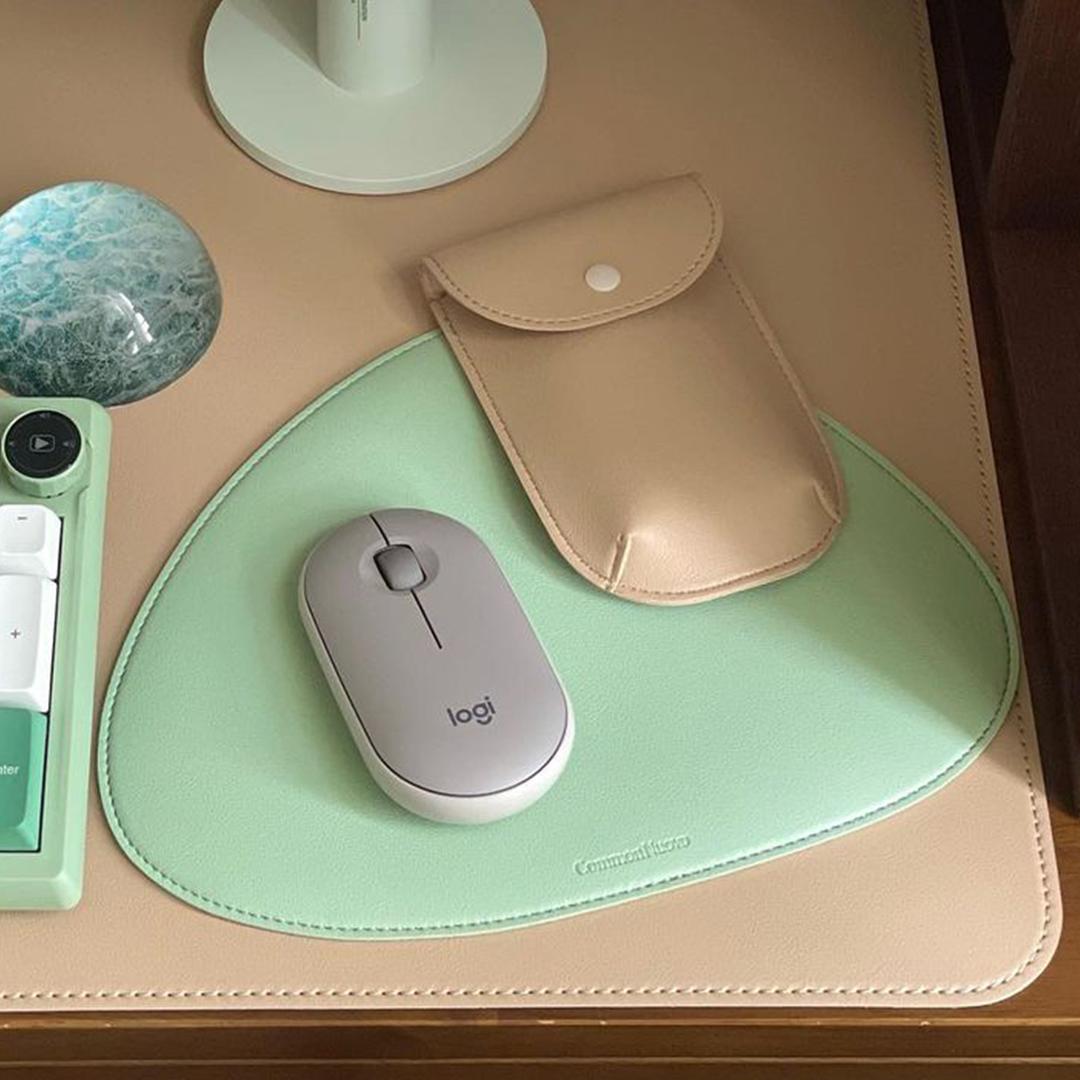 누보 마우스패드 leather mouse pad (Fresh Mint)