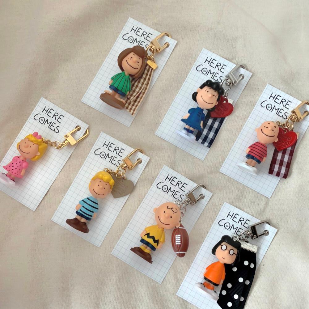 스누ㅍl 친구들 7종 루시 에어팟 키링 / 커플 키링 / 이니셜 / 버즈