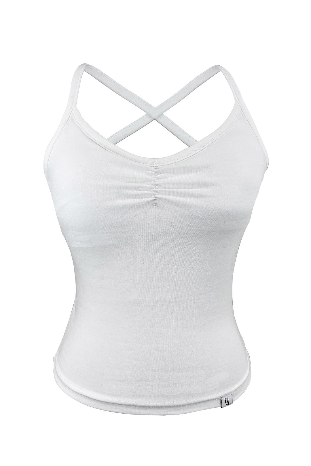 Shirring cross sleeveless