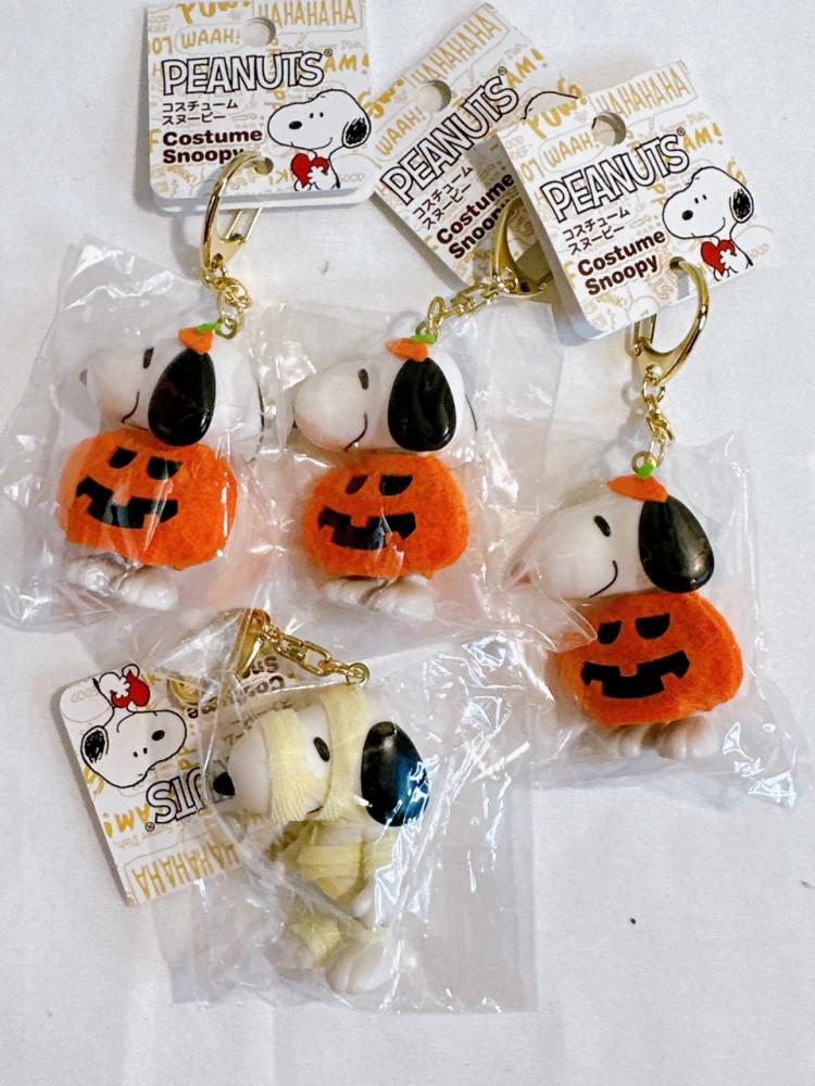 스누피 할러윈 미라키링,스누피 호박키링