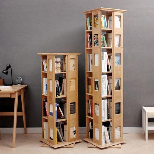 우드로하우스 원목회전책장 (대) BBI-1800