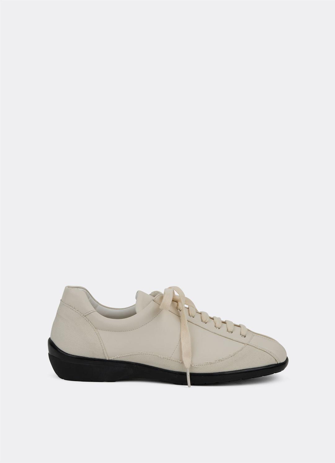 VINTAGE RACING LOW-TOP SNEAKERS (WHITE)