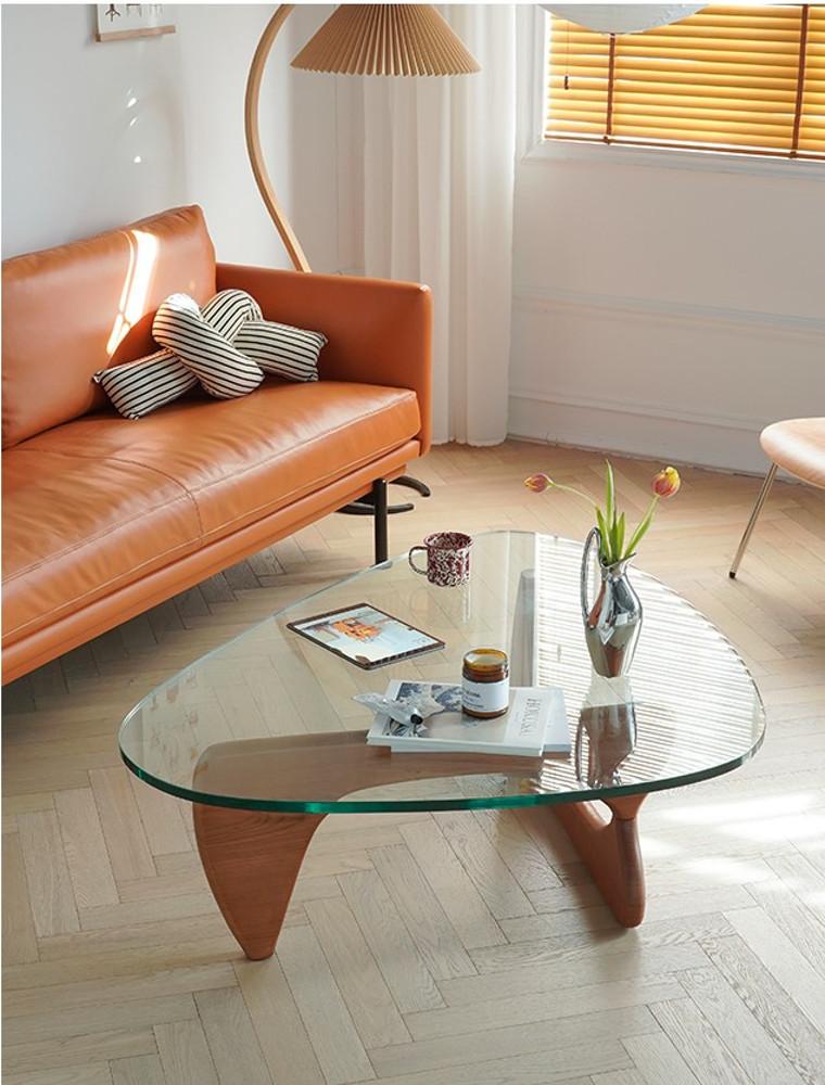 이사무 노구치 커피테이블﻿ 유아인테이블 천연원목 강화유리 거실테이블 Isamu Noguchi Coffee Table 2colors