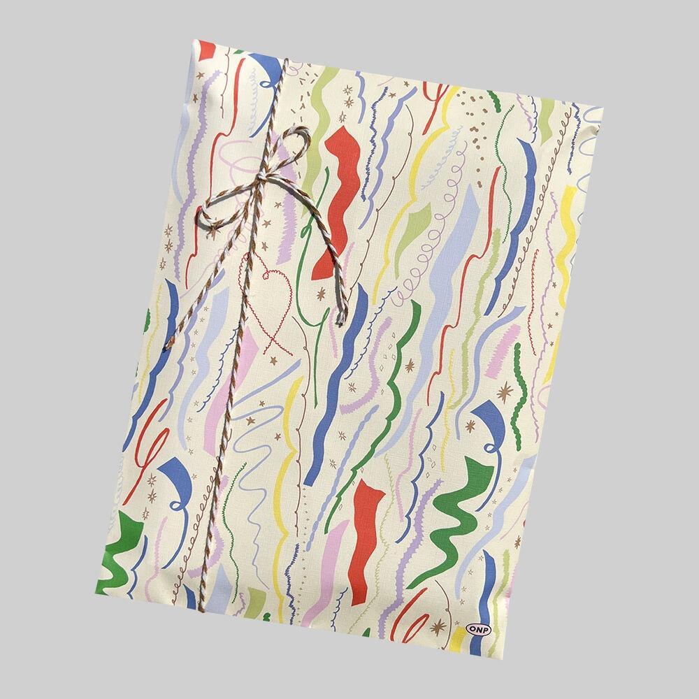 Long confetti 선물 포장 봉투 페이퍼백 기프트백, 오나이스피스
