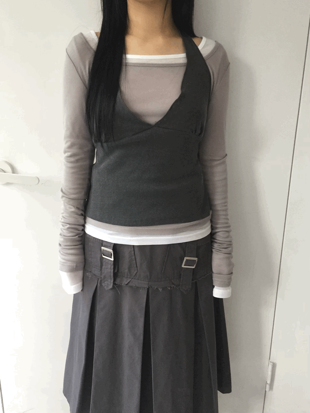 wave halter-neck sleeveless (3c)