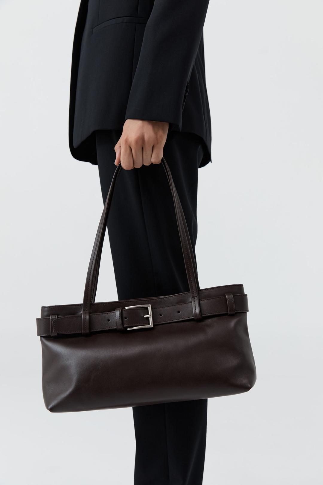 Belt Detail Baguette - Coffee