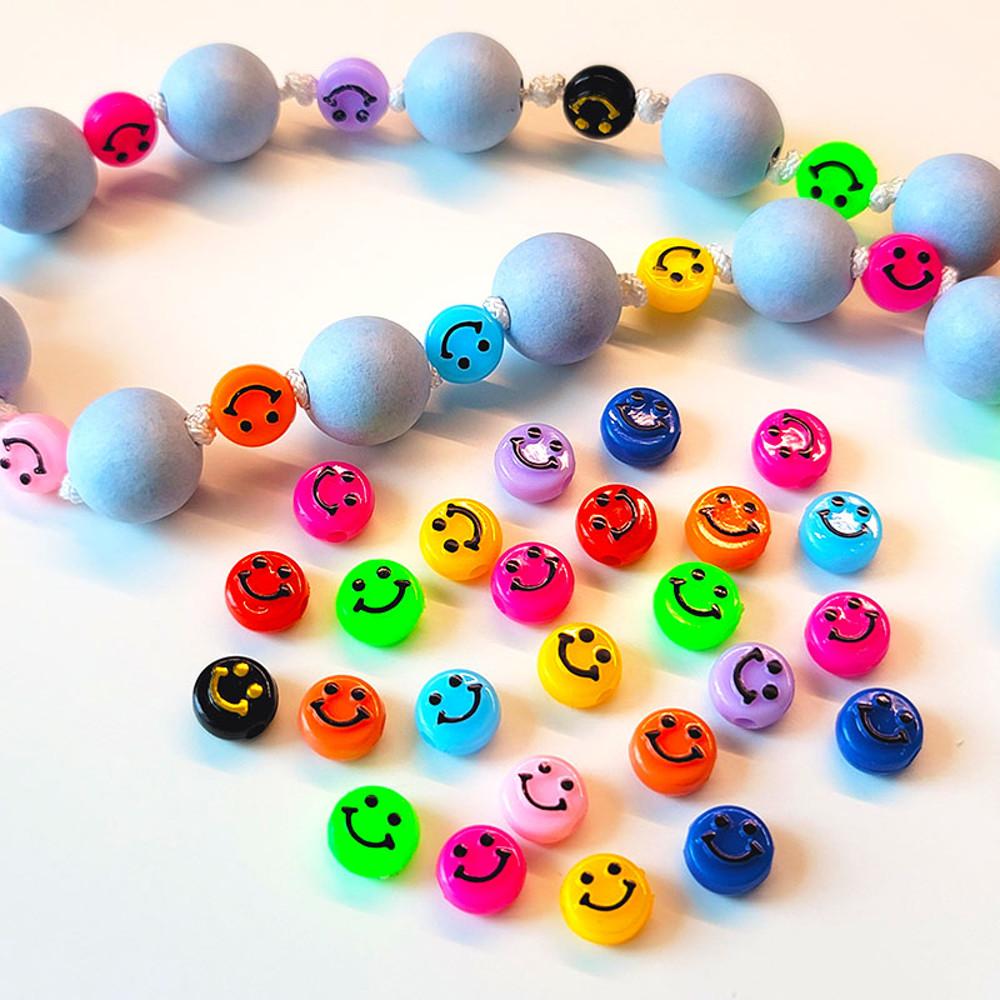 칼라믹스 스마일비즈 킬링만들기재료 마스크스트랩 DIY재료 팔찌만들기