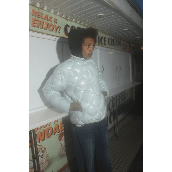 [ERTR]Rhombus Light Down Jacket (sky blue)