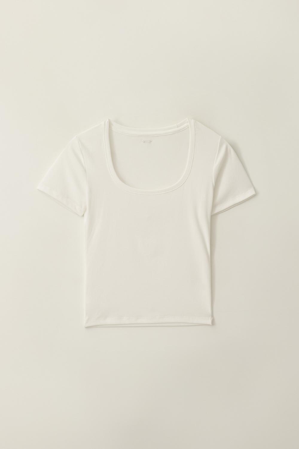BASIC DENT SHORT SLEEVE T-SHIRT_TT5S212IV