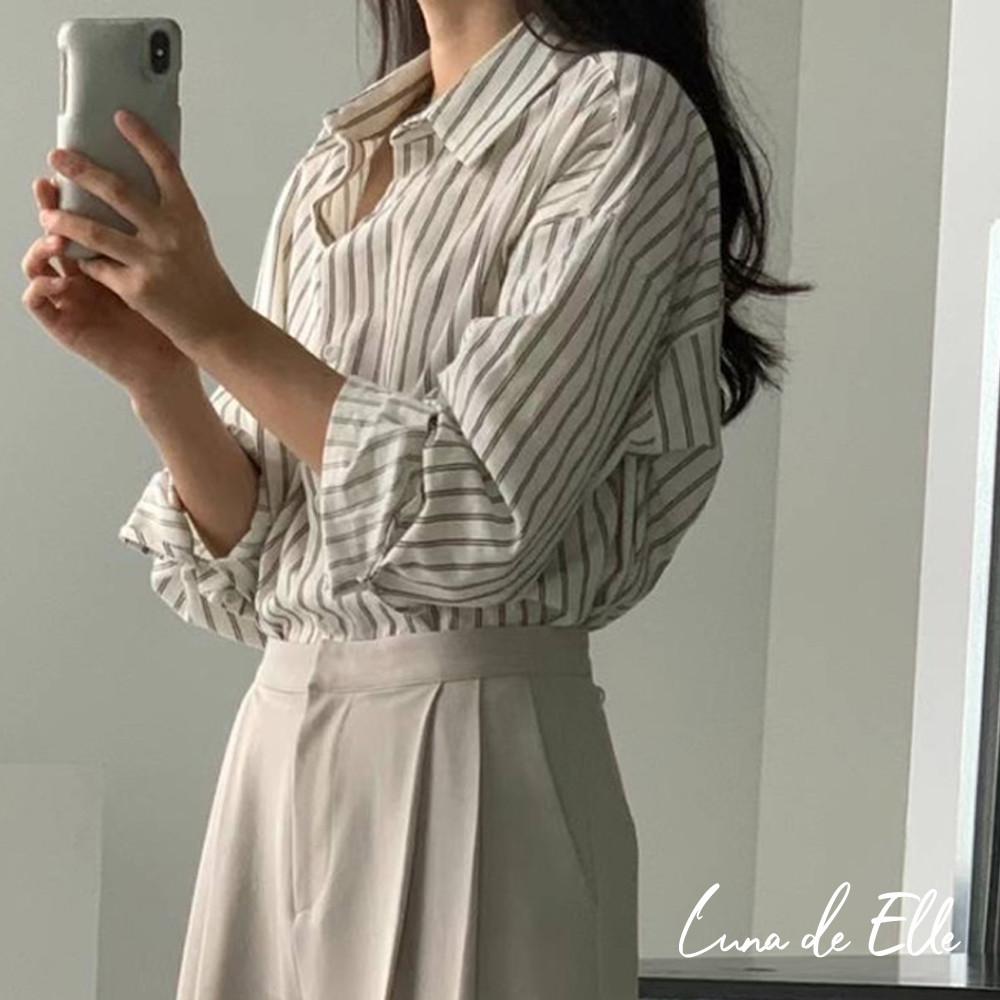 모이블레 헤링본 스트라이프 셔츠 moible