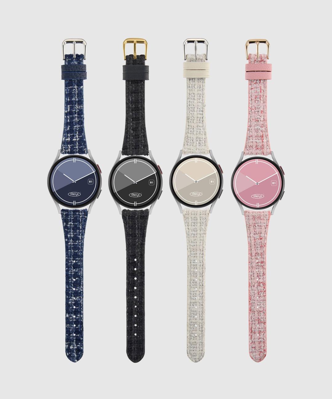 타임플릭 슬림 트위드 갤럭시워치 스트랩