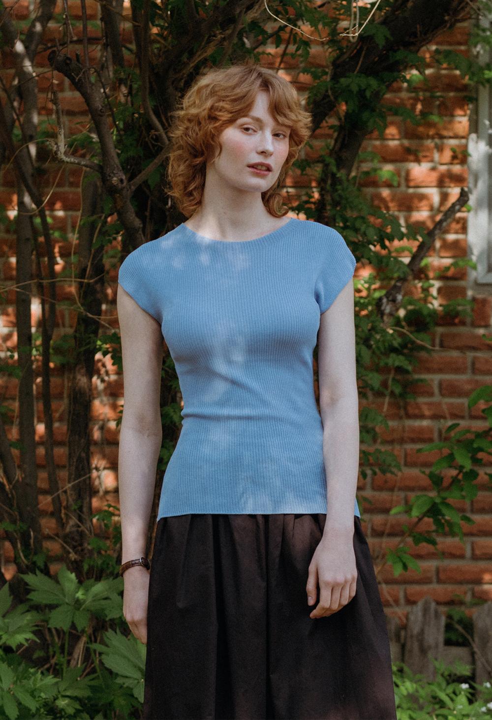 Dolly cap sleeve ice knit