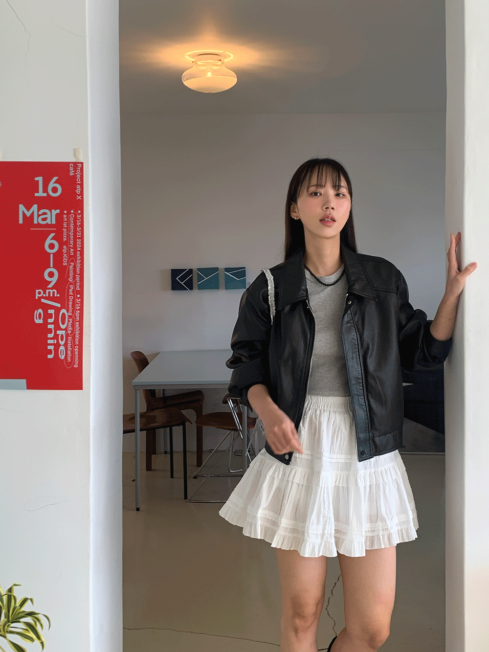 [봄신상] 프릴 플레어 미니 치마바지