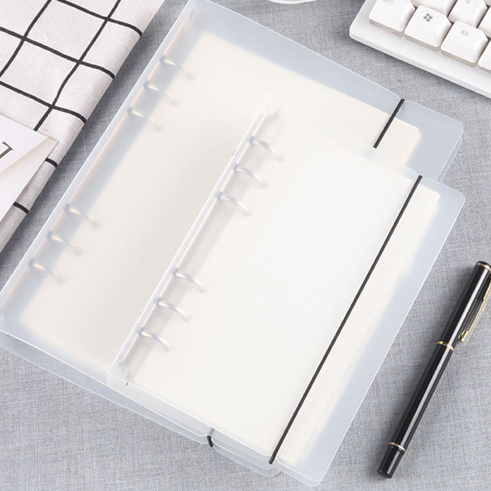 바인더 노트 스프링 미니 줄노트 캠퍼스 대학생 A6 6공화일 가로줄 무지 속지 2종 세트