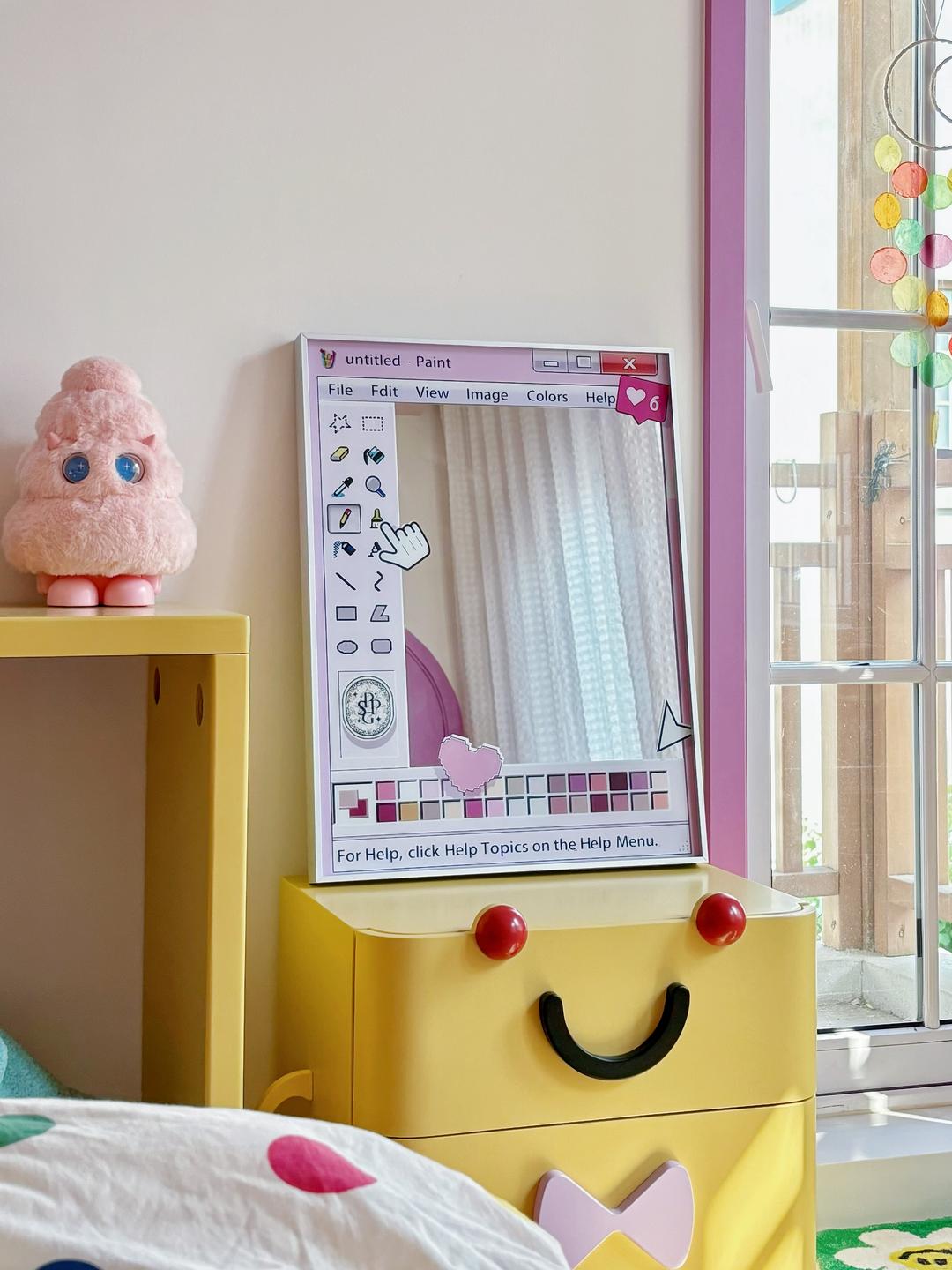 [무료배송]쏠띵즈 그림판 윈도우 미러 포토존 인테리어 거울 액자