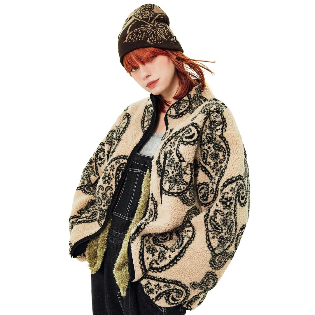[NF] PAISLEY FLEECE JACKET (BEIGE)_F21ZA235