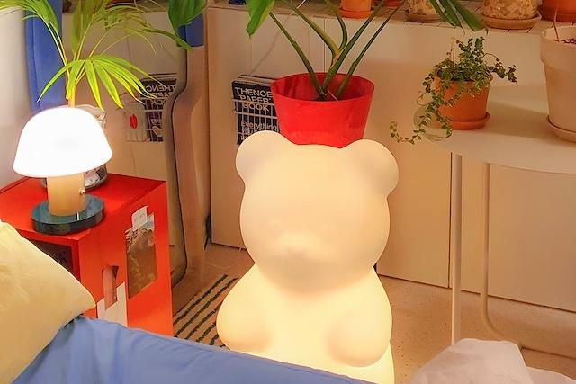 [단독] 보스 젤리곰 대형 무드등 아기방 조명 65cm (리모컨/빛색상/밝기조절)