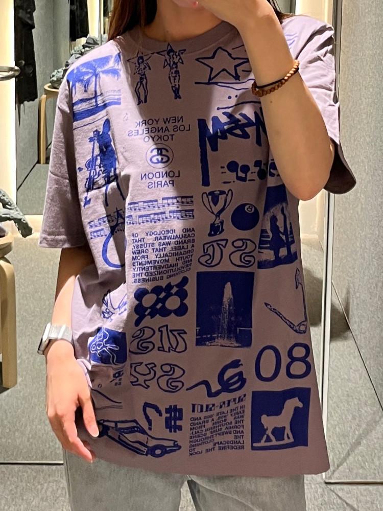 스투시 사라 남녀공용 반팔 티셔츠 3컬러