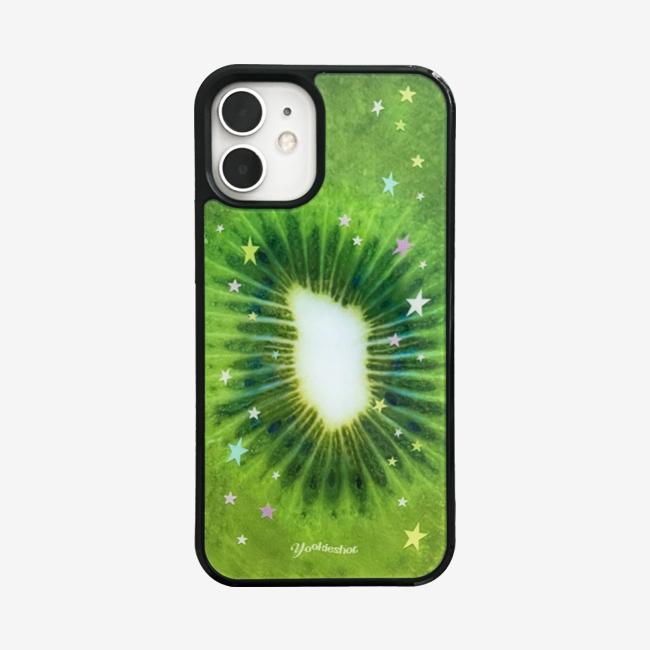 popping kiwi 글라스 범퍼 케이스
