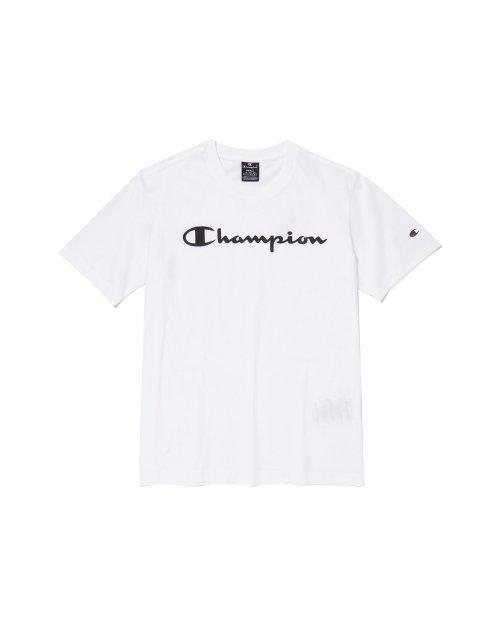 [EU] Champion 러버 스크립트 로고 반팔티셔츠 CKTS3ES01WT