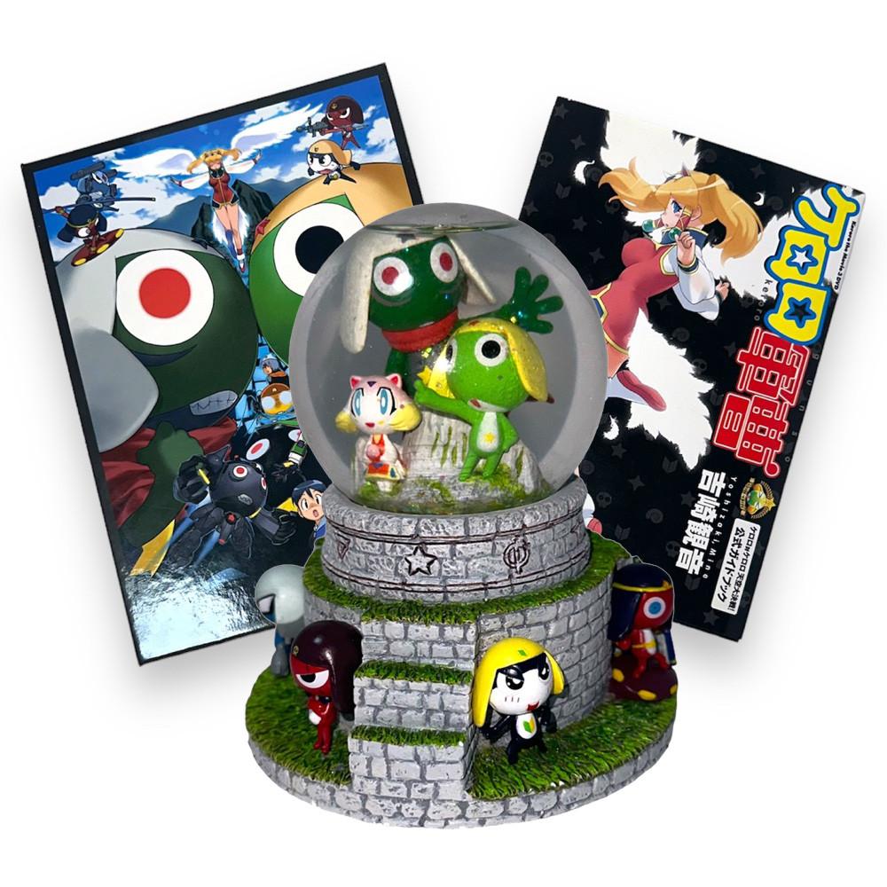 케로로 중사 DVD 천공대결전 워터돔 스노우볼 세트