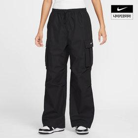 [나이키] 스포츠웨어 여성 미드라이즈 오버사이즈 우븐 카고 팬츠 HV1967-010
