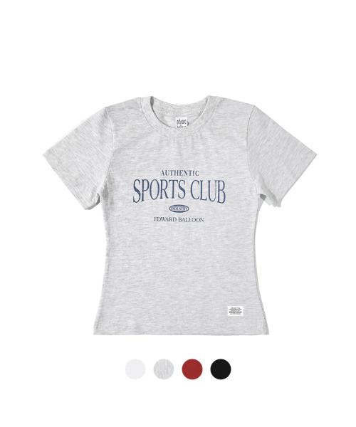 SPORTS CLUB TEE_3color 크롭 반팔 티셔츠