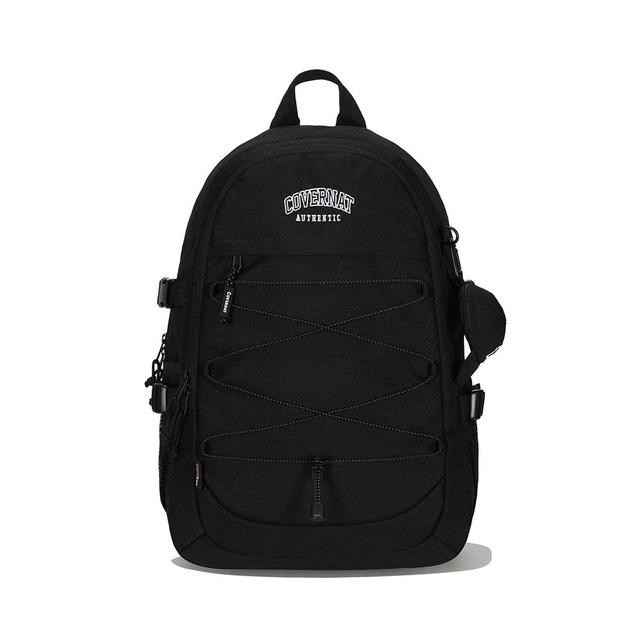 누엣 Black round pocket backpack - 위시버킷