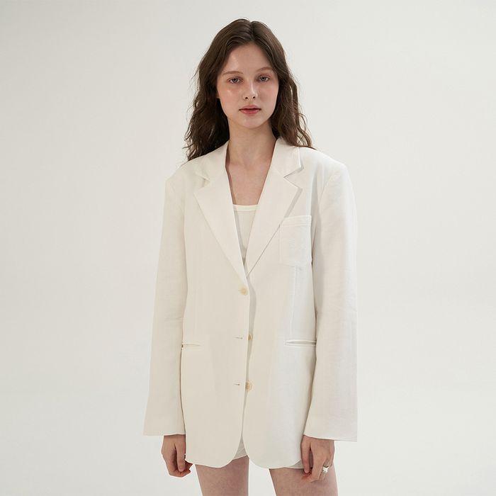 Summer Linen Jacket - Ivory