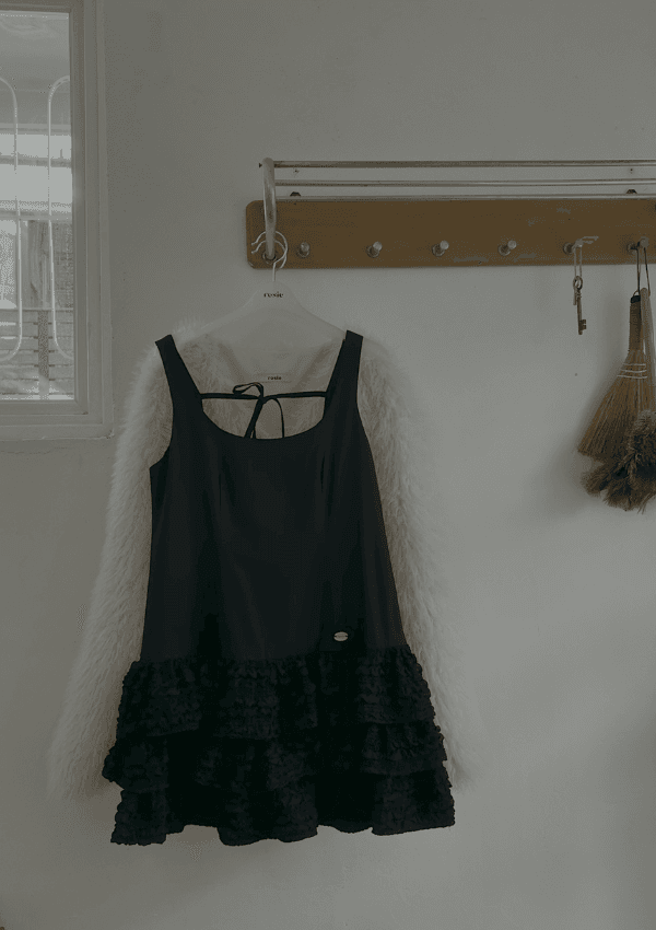 Candy cancan mini dress_black