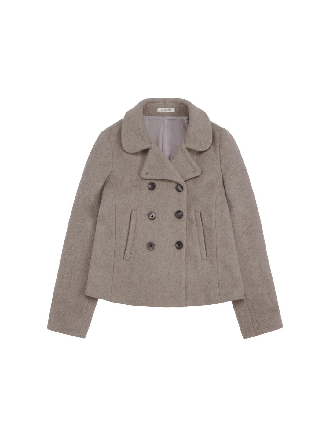 AIRY WOOL SHORT COAT BEIGE *예약배송