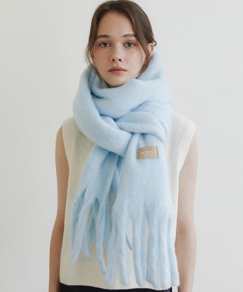 할렌(HALDEN)  heavy hairy muffler (M026_sky) - 사이즈 & 후기 | 무신사