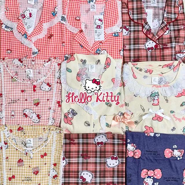 [25종/💘단독진행] 산리오 정품 사계절 키티 헬로키티 마이멜로디 잠옷바지 잠옷세트 잠옷원피스 생일 선물 체크잠옷 홈드레스 파자마파티 가을 겨울 최저가 셋업 잠옷추천