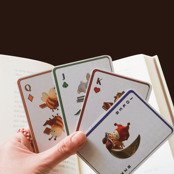 playing card bookmark