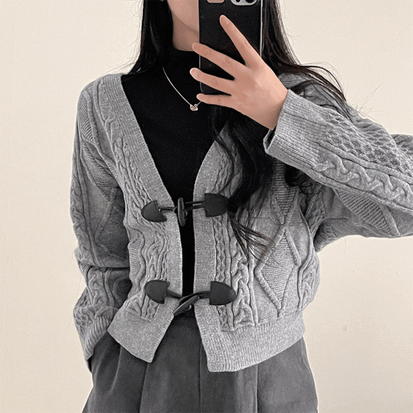 첫사랑 토글단추 가디건 - 2color