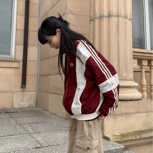 포드 트랙 라인 바람막이 점퍼 3color