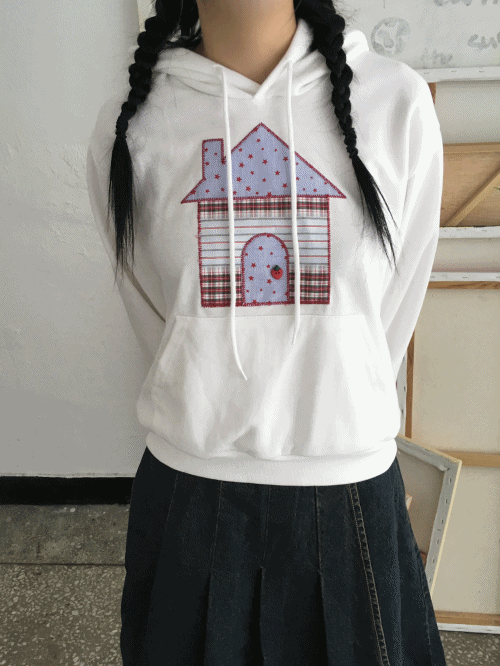 house patch hoodie (3c)