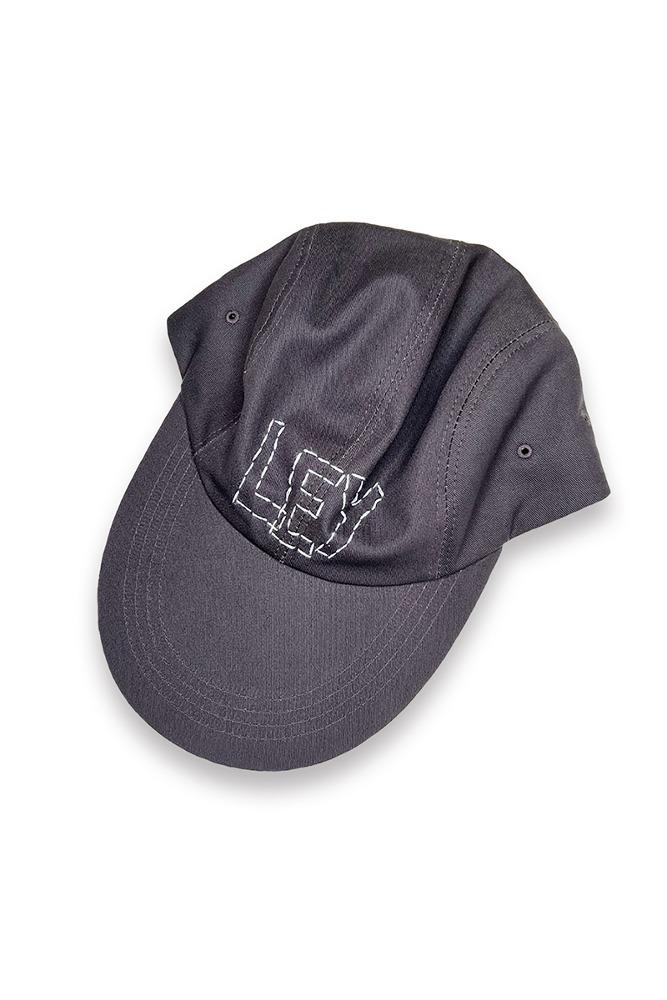 [nought] LEY Handstitch Long Brim Cap / Charcoal