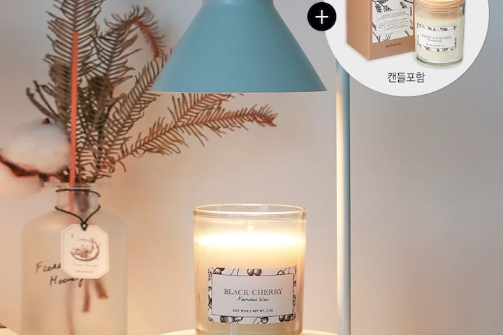 아로니카 퓨어 캔들워머 세트 (소이캔들+전구2개포함)