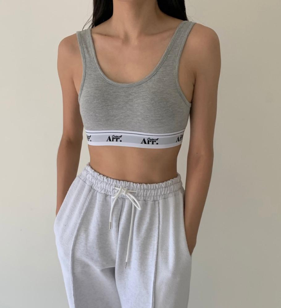 [2장 무료배송] Arr 아르 로고 브라탑 캡내장 나시탑