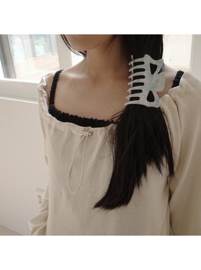 타이다이 블루 헤어 클립